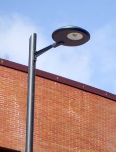 consola para poste de iluminación de aluminio