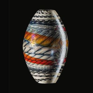 florero de diseño original / de cristal de Murano / hecho a mano