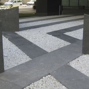 placa de piedra de basalto