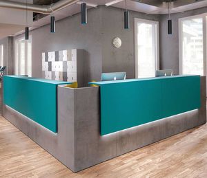 mostrador de recepción modular