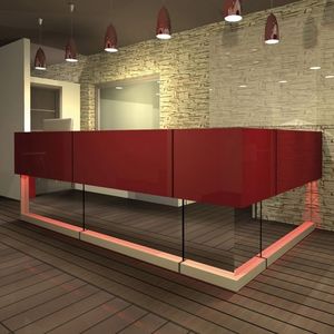 mostrador de recepción modular