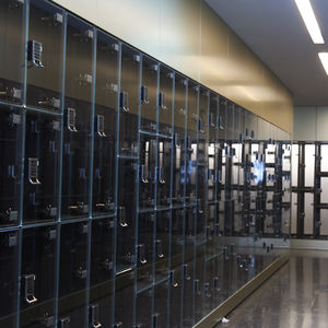 locker de depósito de vidrio templado