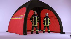 estructura hinchable para centro sanitario