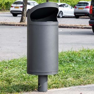cubo de basura público