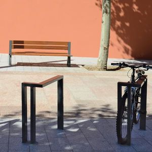 aparcabicis de acero galvanizado / para espacio público / de seguridad