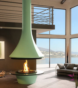 chimenea de leña