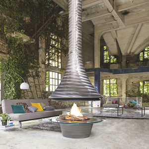 chimenea de leña