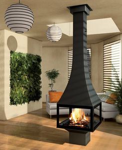 chimenea de leña