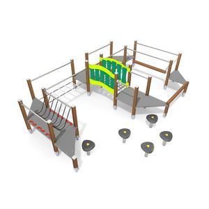 recorrido de obstáculos para parque infantil