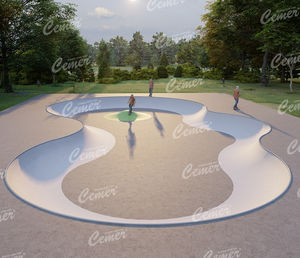 bowl para skatepark de hormigón
