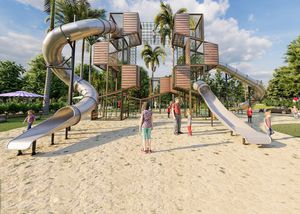 estación de juego para parque infantil