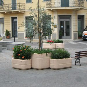 jardinera de hormigón