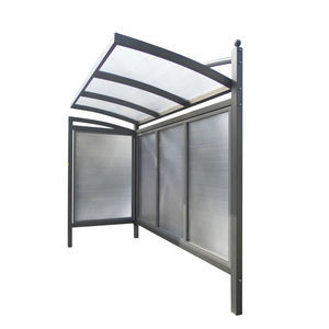 parada de autobús de aluminio