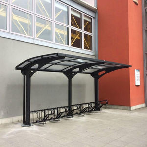 marquesina para bicicletas cubierta de policarbonato