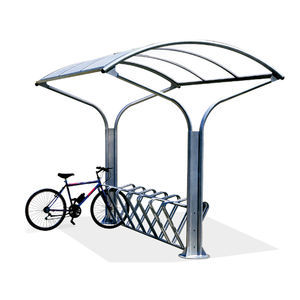 marquesina para bicicletas cubierta de policarbonato