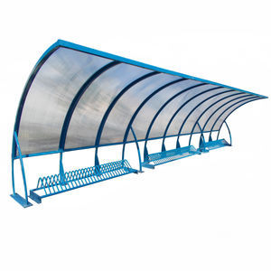 marquesina para bicicletas cubierta de policarbonato
