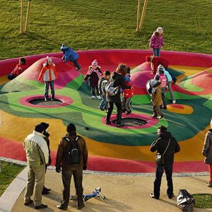 trampolín para parque infantil