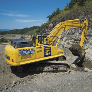 excavadora con orugas / para obra / híbrida / diésel