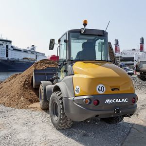minicargadora de 4 ruedas directrices