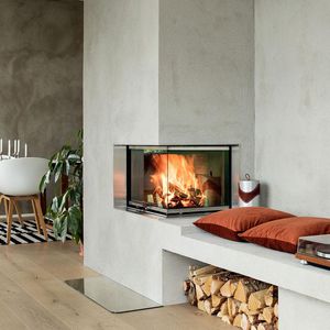 chimenea insertable de esquina