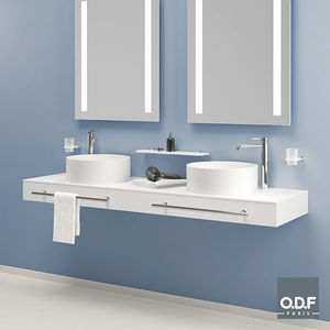 encimera de lavabo doble