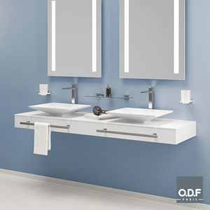 encimera de lavabo doble