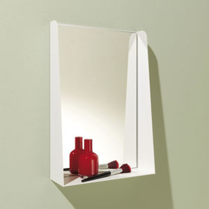 espejo de pared / con estantes / contemporáneo / rectangular