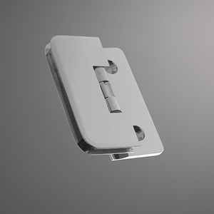 bisagra para puerta de cristal / para ducha / de metal / con sistema de autocentrado de tornillo
