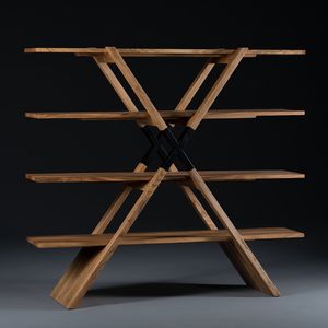 estantería contemporánea / de roble / de nogal / de cerezo