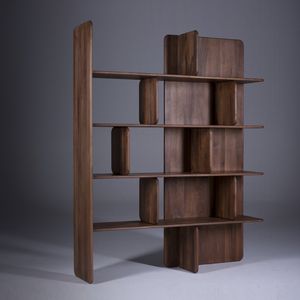 estantería contemporánea / de roble / de nogal / de arce