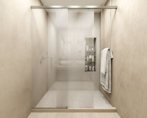 cabina de ducha de vidrio