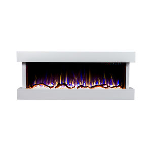 chimenea eléctrica / contemporánea / hogar cerrado / de pared