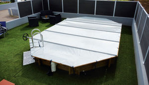 cubierta para piscina manta con barras