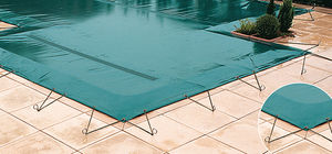 cubierta para piscina con ojales