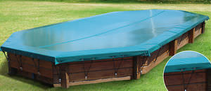 cubierta para piscina con ojales