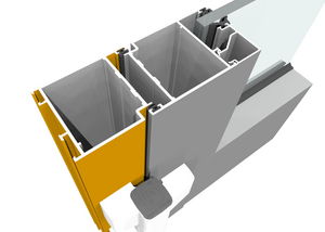 perfil para puerta de aluminio