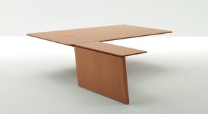 escritorio multimedia / para open space / de material laminado / contemporáneo