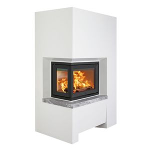 chimenea insertable de esquina