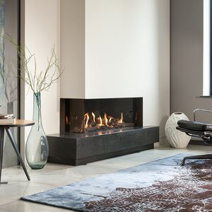 Chimenea de gas - GP 110/79T - Kalfire Fireplaces - contemporánea / en