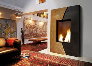 chimenea de leña