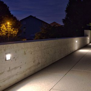 luminaria empotrable de pared