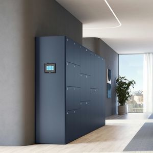 contenedor con compartimentos de acero