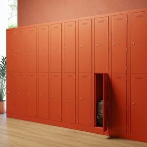contenedor con compartimentos de acero