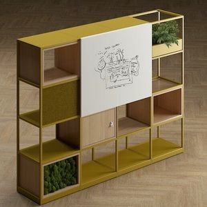 separador de espacios de madera