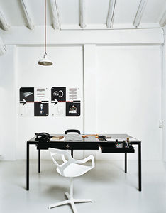 escritorio de acero / de material laminado / contemporáneo