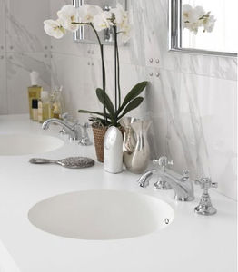 encimera de lavabo doble