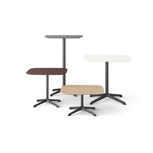 mesa de centro contemporánea / de HPL / de ABS / con base metálica