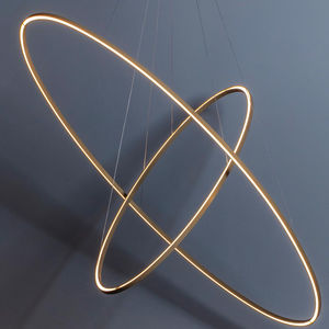 lámpara suspendida / contemporánea / de aluminio extruido / de ópalo