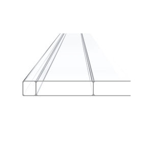 plancha de tejado de PVC / translúcida / con protección UV / plana