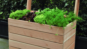 jardinera para huerto de madera